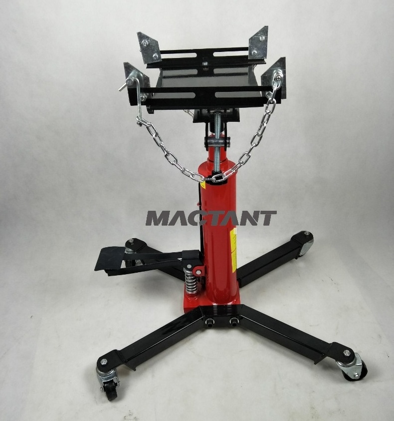 High Quality Hydraulic Drive High Position Engine And Gearbox Transmission Jack Manual Lifting Type For Car Fast Repair Tools