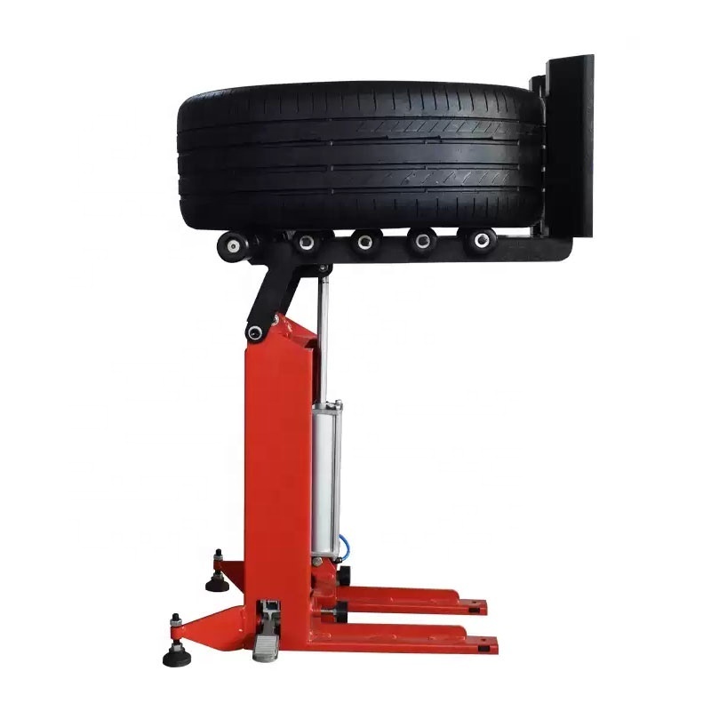 Pneumatic Type Tire Lifter Applicable To All Tire Stripping Machines Easy To Work 780mm Height Lifting Weight Tire Up