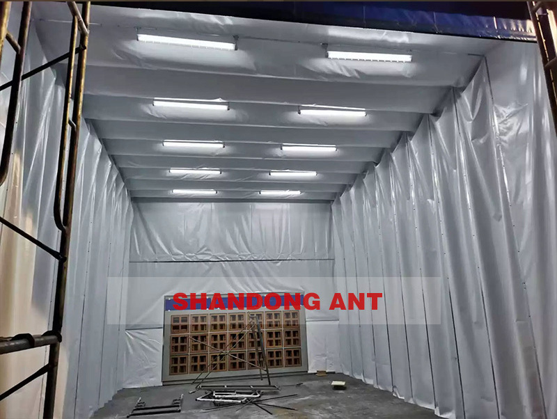 Mobile Collapsible Retractable Spray Paint Booth for Portable Big Bus and Workpieces