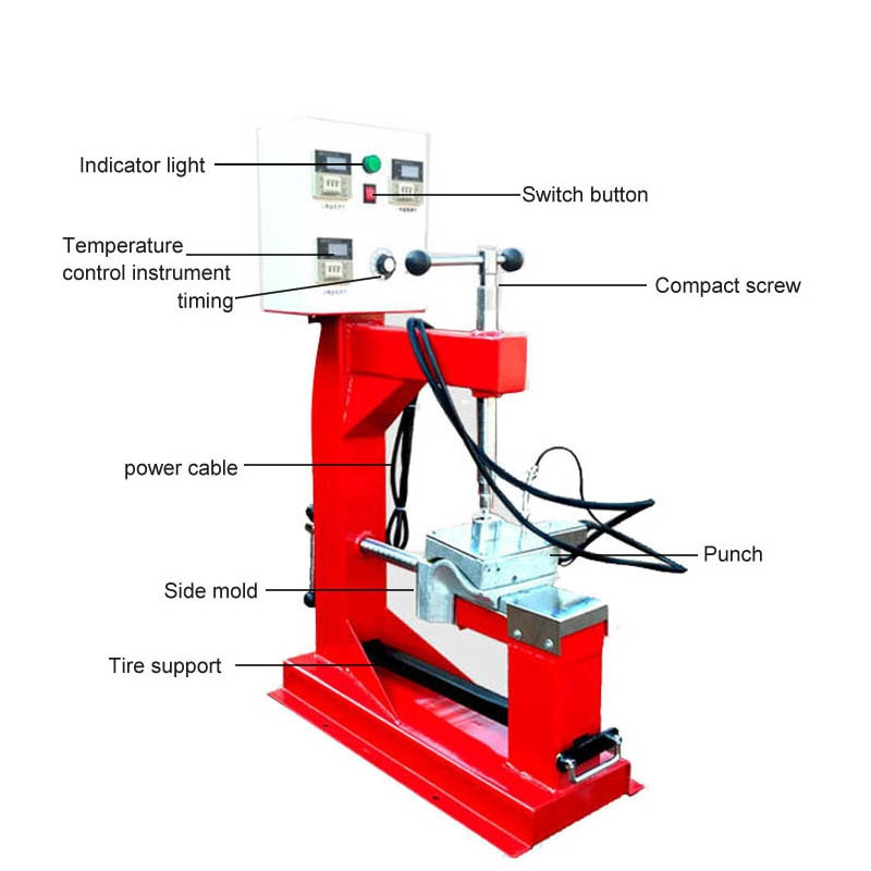 Big Wound Tyre Repiring Temperature Control Timing Vulcanizing Machine Multi-Point Tire Vulcanizer