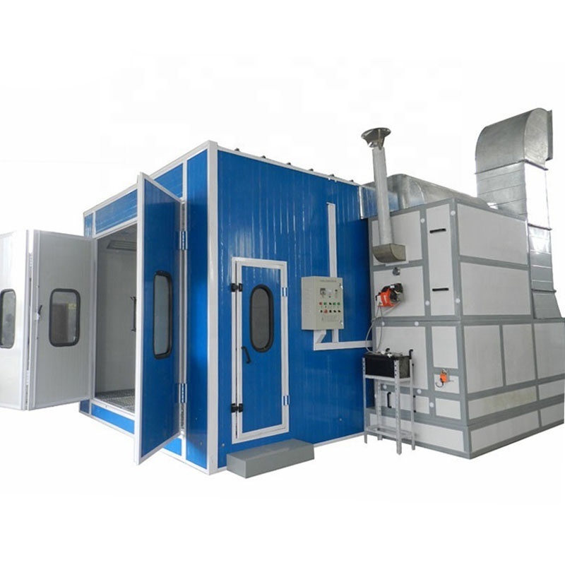 2023 New Product Electric Or Diesel Heated System Auto Vehicle Repair Paint Booth with PVC Curtains Wall