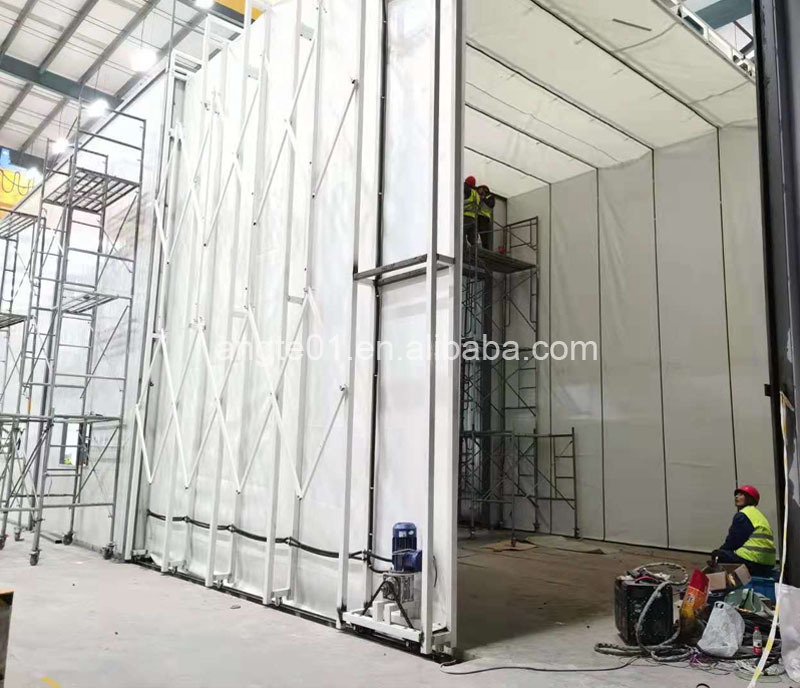 Mobile Collapsible Retractable Spray Paint Booth for Portable Big Bus and Workpieces