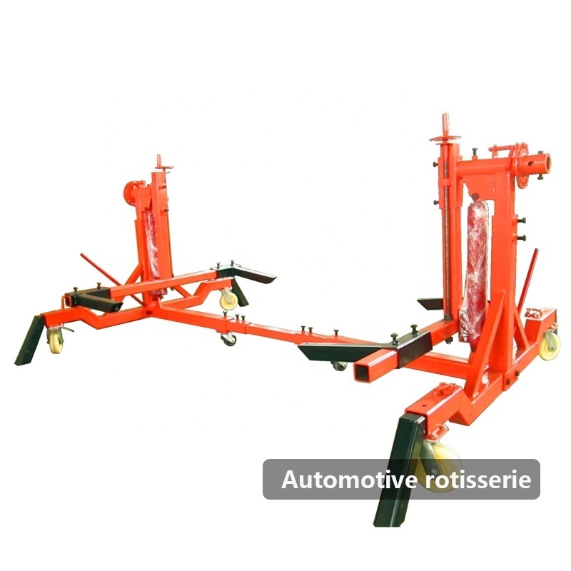 4500Lbs Automotive Rotisserie Movable Car Body Repairing Rotate Frame For Painting Motor Vehicle Supporting Jack On Sales CN