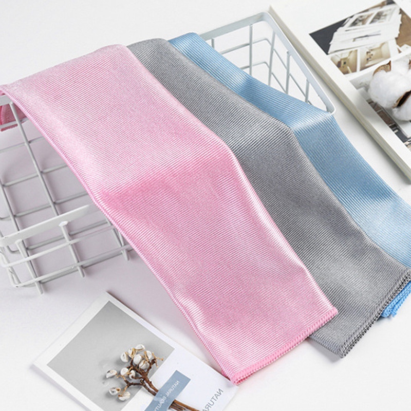 Top will Multi Purpose Reusable Microfiber Lens Glass Dust Remove Cloth Window Cleaning Quick Towel 30*40cm