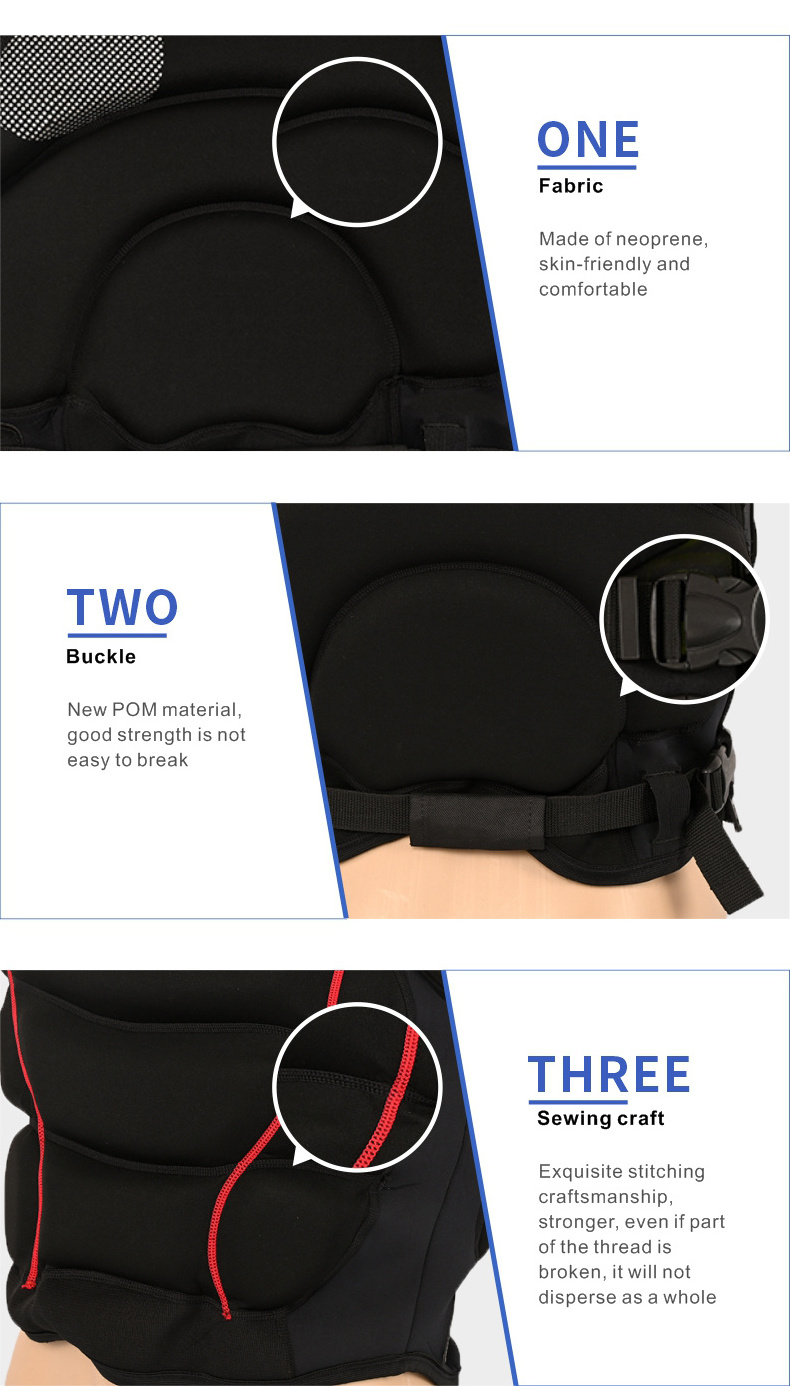 Customization Lifeguard Neoprene Comp Vest High Buoyancy Aids Men Floating Buoyancy Life Jacket PFD for Parasail Foils Board