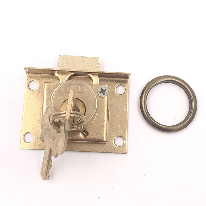 Iron material gold color 808 drawer lock