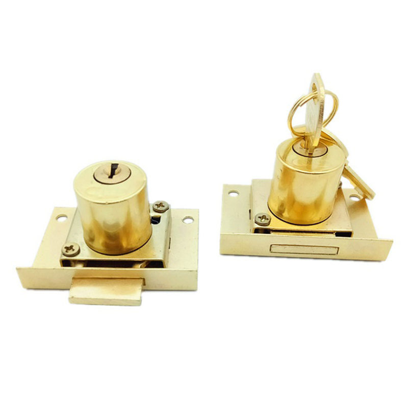 Iron material gold color 808 drawer lock