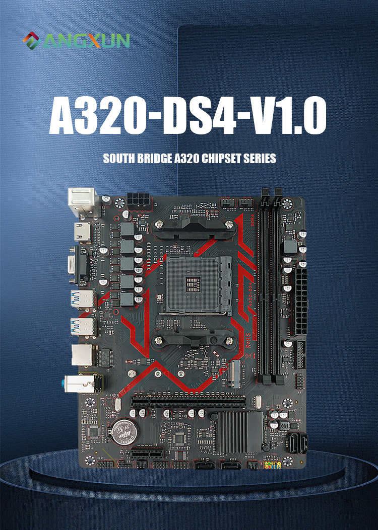 AMD Ry zen pc mother board AM4 gaming mainboard A320 Dual Channel placa mae DDR4 32GB USB 3.2 desktop A320M computer motherboard