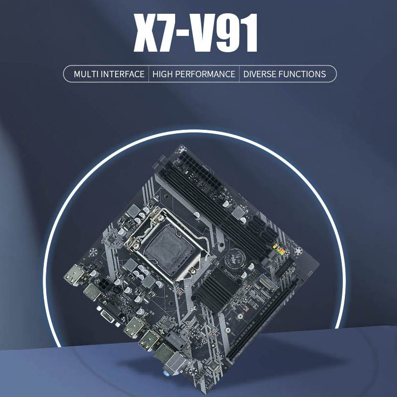 Oem Computer Mother Board Combo 3rd Gen LGA1155 PC Gaming Mainboard LGA 1155 Dual Channel DDR3 Desktop H61 Chipset Motherboard