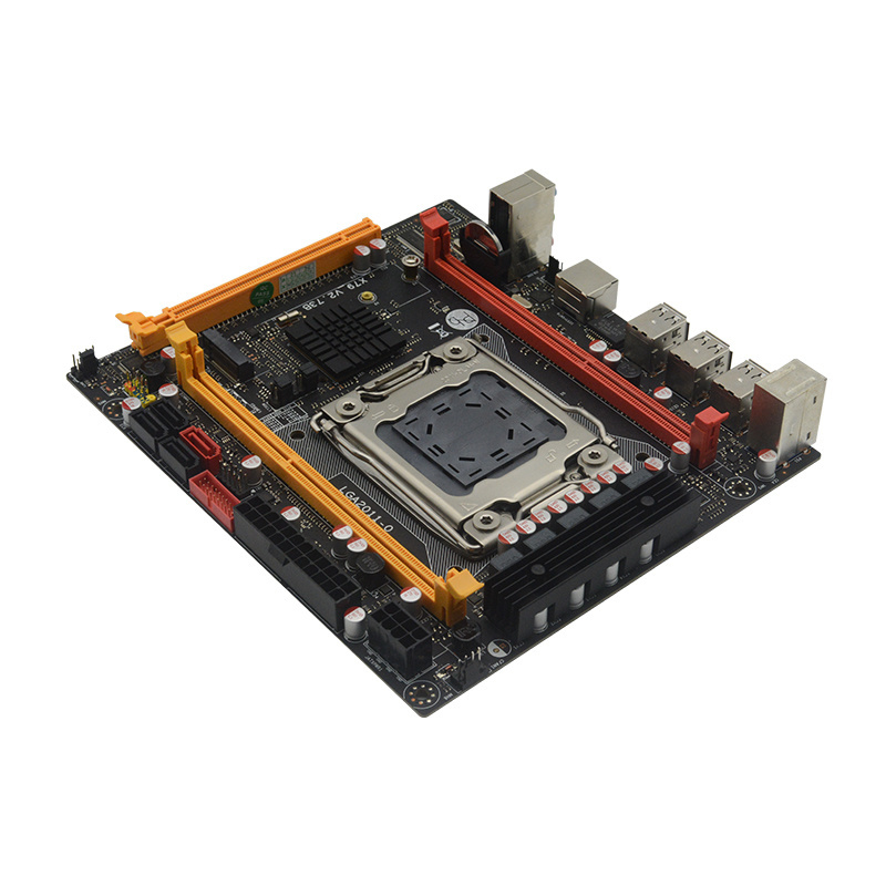 Factory Computer Motherboard OEM/ODM  LGA2011 X79  Main Board Desktop Dual Channels DDR3 Max 64G M.2 Port 5 Phase Power Supply