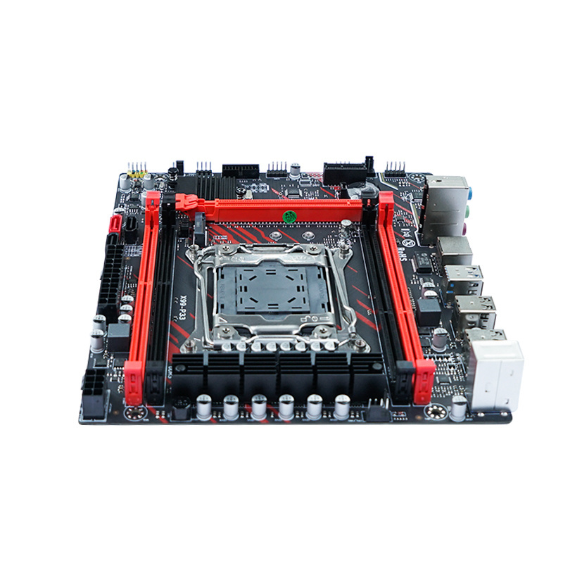 pc gaming mother board 128GB Xeon E5 LGA2011-3 red mainboard H81 Chipset Four channel DDR3 ATX M.2 X99 set computer motherboard