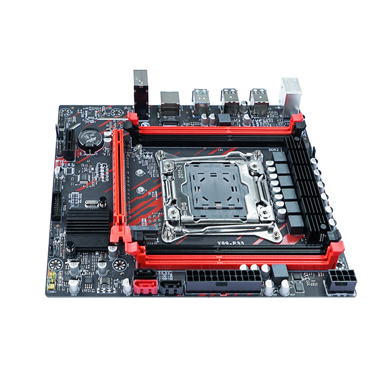 pc gaming mother board 128GB Xeon E5 LGA2011-3 red mainboard H81 Chipset Four channel DDR3 ATX M.2 X99 set computer motherboard