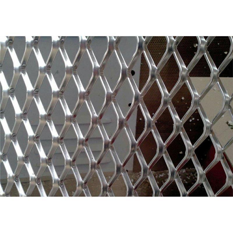 high security powder coated aluminium expanded mesh diamond hole expanded metal mesh