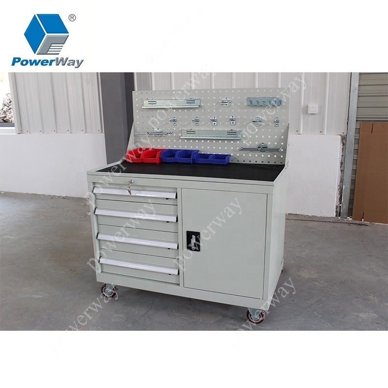 Industrial moving roller tool chest cabinet with steel drawer and Locker