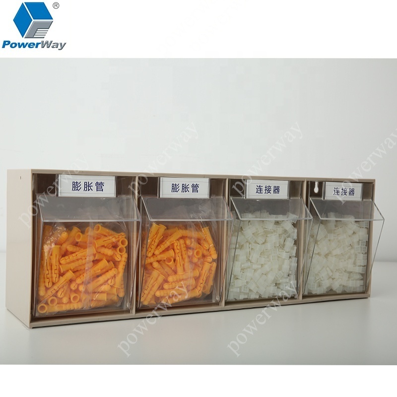 tilt stable bins  spare parts and hardware tools storage warehouse bin box