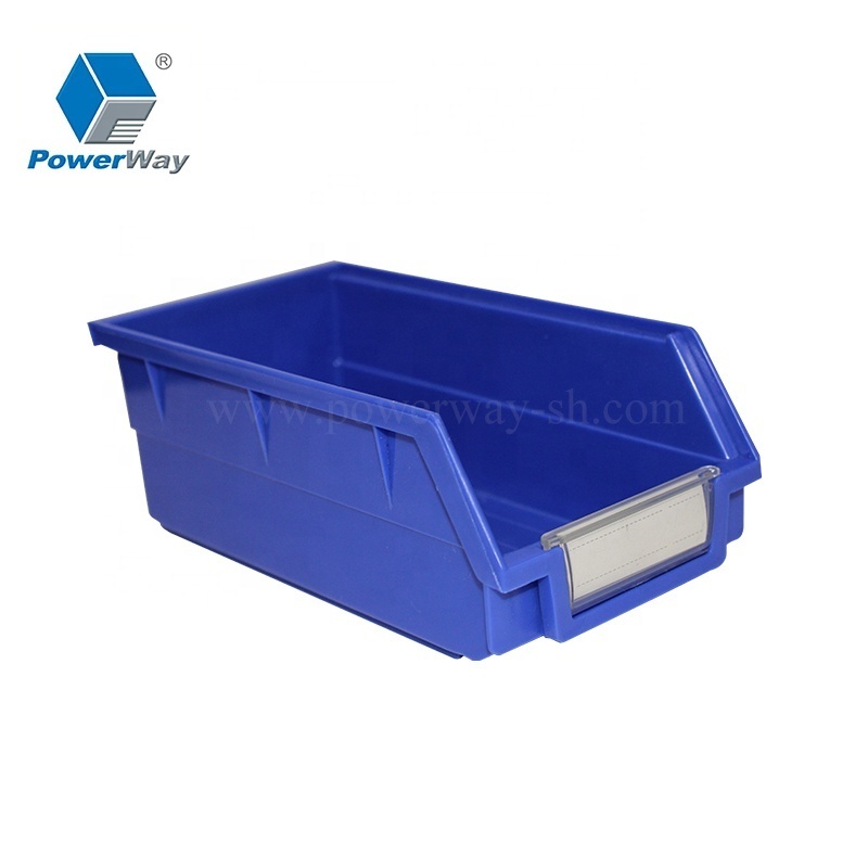 Warehouse and Garage Industrial Plastic Shelf Spare Parts Storage Boxes Bins for Screws