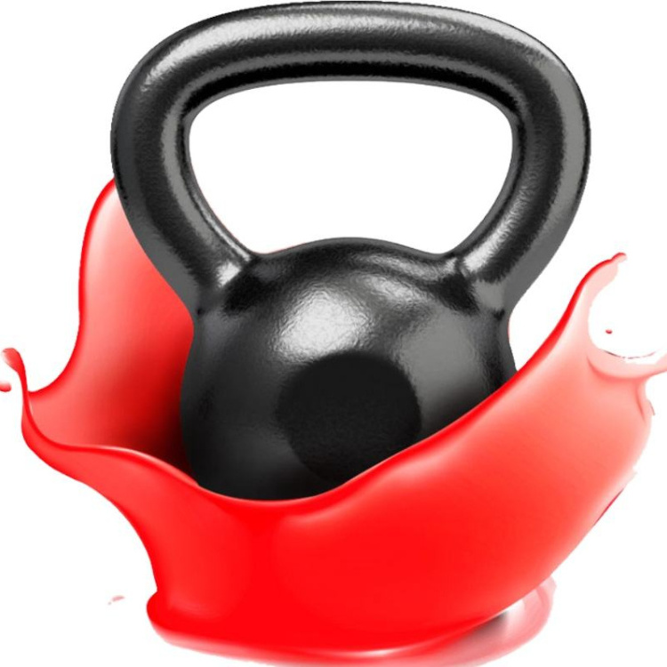 High Quality Black Training Powder Coated Kettlebell Set, adjustable dumbbell set kettle bell