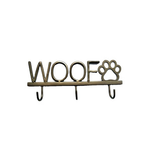 Hot sales Woofs Wall Hook For Towel Cloths Key Holder Gold Plated Light In Weight Easy Mountable Metal Wall Hook From India