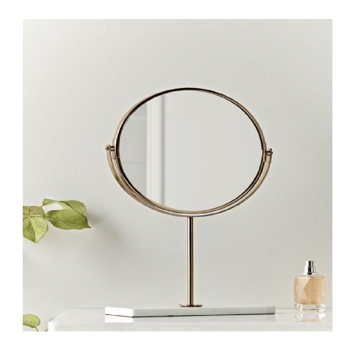 Amazing Gold Leaves Border Frame Image Mirror Handmade Decorative Makeup Desk Cosmetic Glass Vanity Mirror For Table Decoration