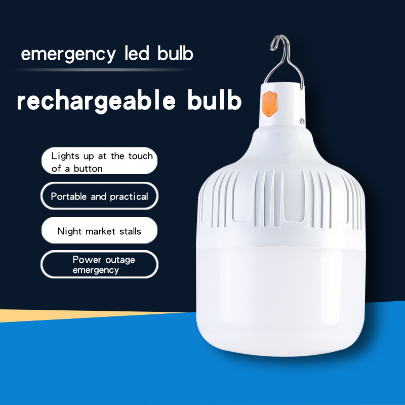 Led Lighting Spare Battery Energy Saving E27 Camping Bulb Rechargeable Home Led Emergency Charging Light