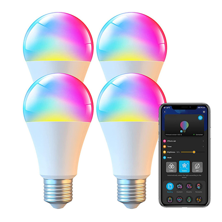 Factory App Control Rgb Bombilla Inteligente Home  Smart Wifi Bulb Light Remote Control Music Color Smart Led Light Bulbs