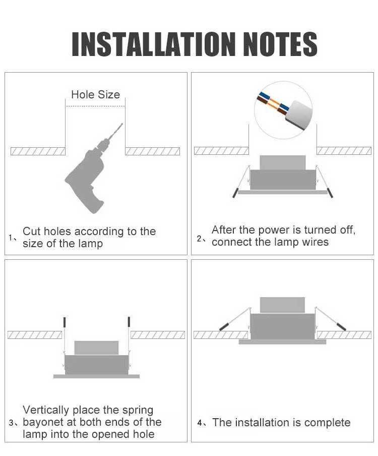 Home Office Indoor Lighting 10w 18w 24w 36w Round Square Smd Recessed Frameless Led Panel Light