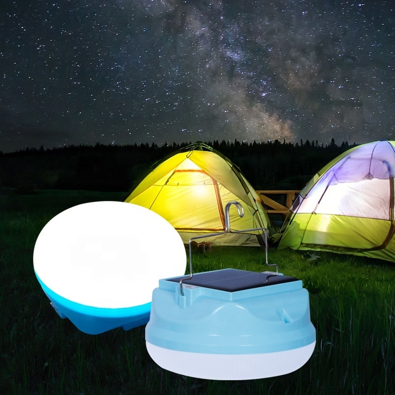 Solar Camping Light With Led Rechargeable Lanterns With Magnet and Hanging For Camping Outdoor Office Tent