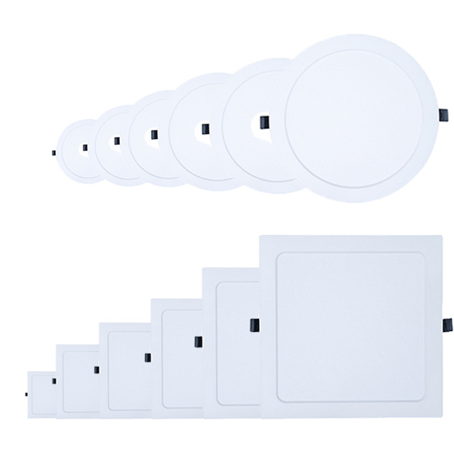 Hot sale Cheap Price OEM ODM SMD 85-265v DC 18W Led Recessed Slim Ceiling Square Round LED Panel Light