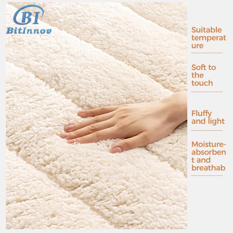 Bitinnov cashmere fabric custom sizes mattress luxury hotel latex king queen size mattress topper