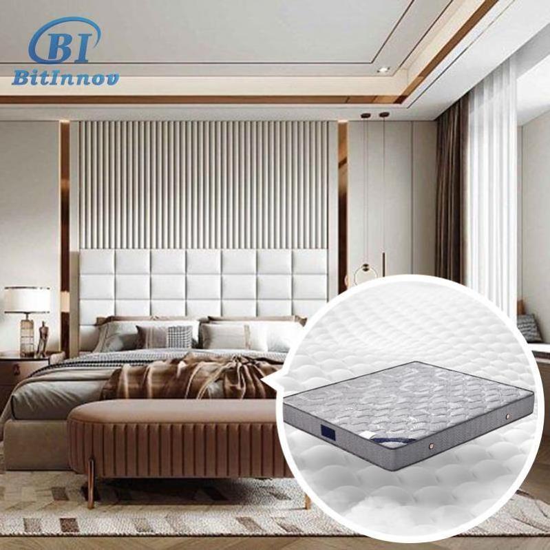 Bitinnov NO.8011 200*180*22cm knitted fabric lash bed topper jacquard foam mattress fabric