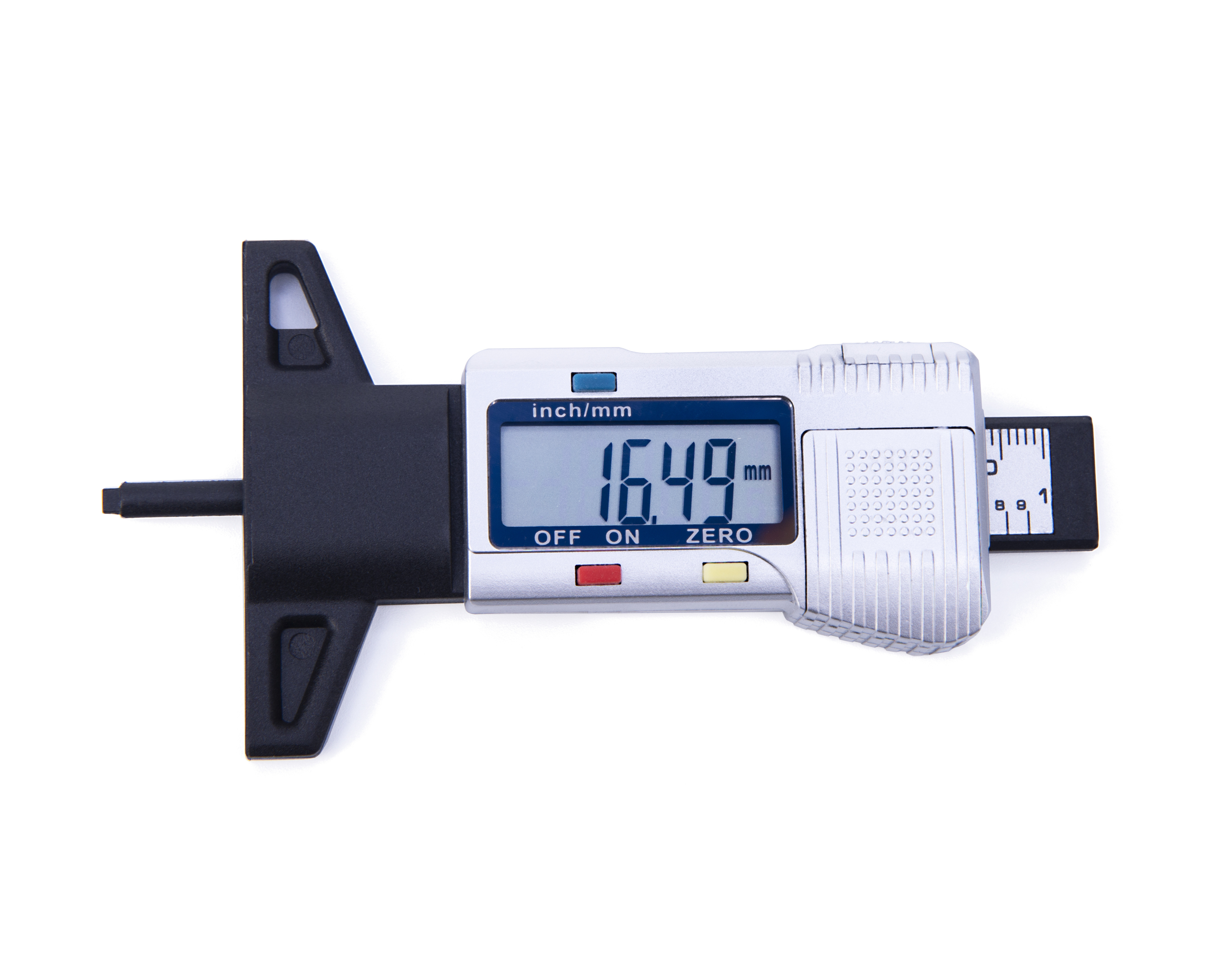 0-25.4mm Digital Tire Tyre Tread Depth Tester Gauge/Meter Measure Tool - Silver