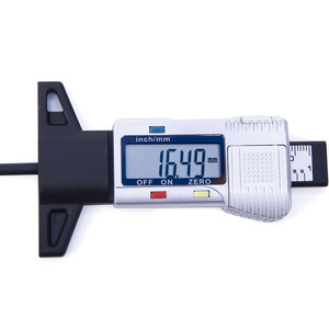 0-25.4mm Digital Tire Tyre Tread Depth Tester Gauge/Meter Measure Tool - Silver