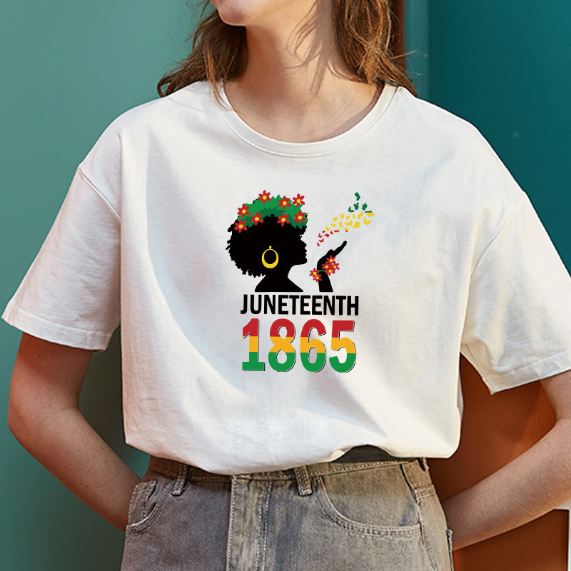 Best Sale Low Price Juneteenth Day Black History Heat Transfer Printing 1865 Custom Logo DTF Transfer