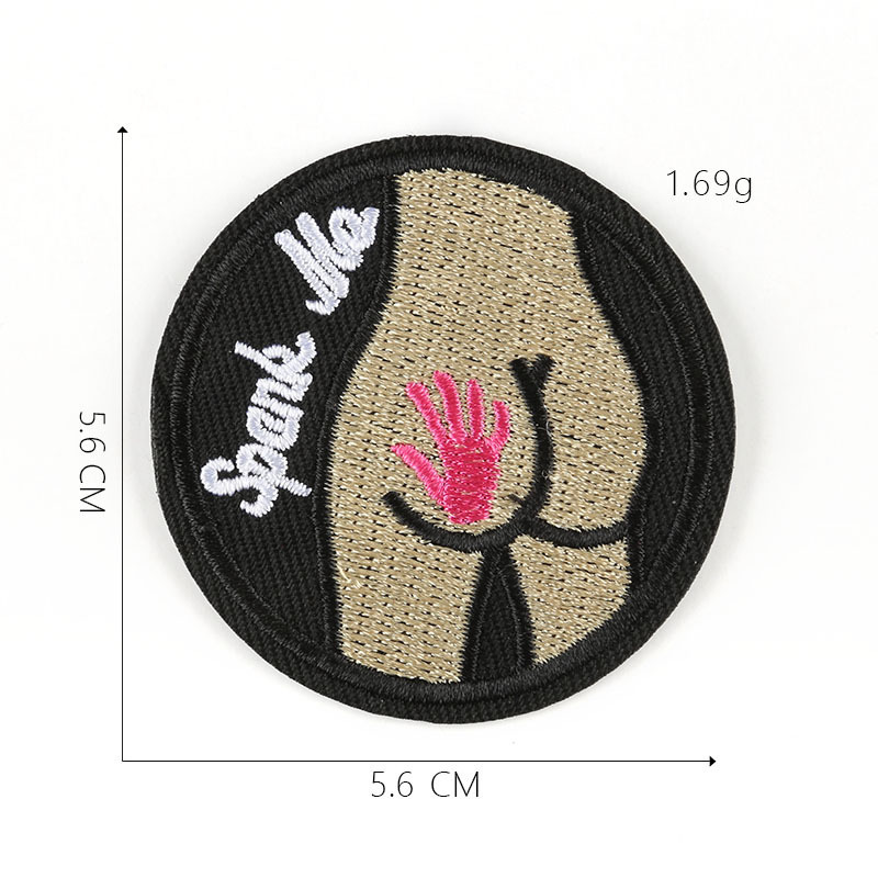 Caadhy New Design Fashion Trend Luxury Mexico Style Sexy Round Jeans Embroidery Iron on Patches For Jacket