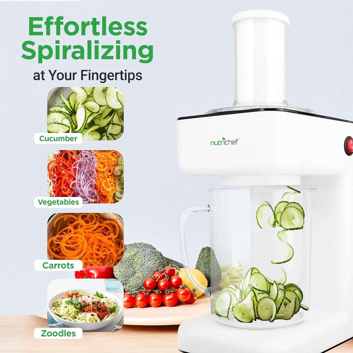 WF-23551 Home appliances automatic Electric Spiralizer Electric Salad Maker