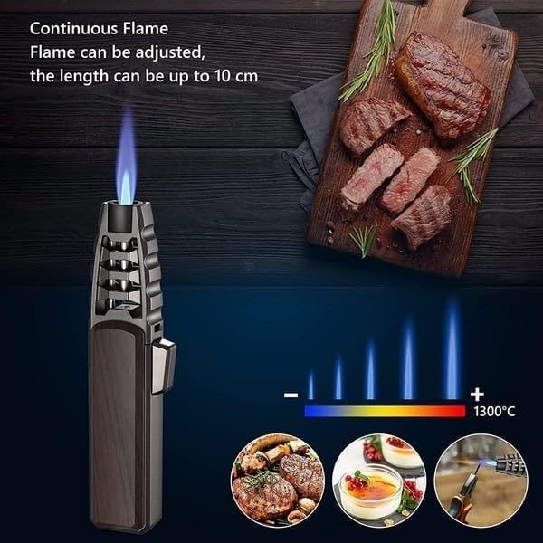 New Outdoor Pen Spray Gun Jet Butane Pipe Lighter Kitchen BBQ Metal Torch Turbo Windproof Cigar Lighter Gadgets For Men