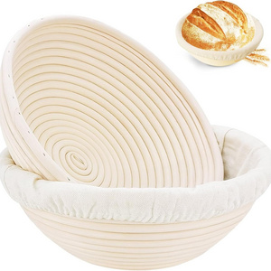 Bread Proofing Basket 8.5 Inch Round Basket Natural Rattan Proofing Baskets