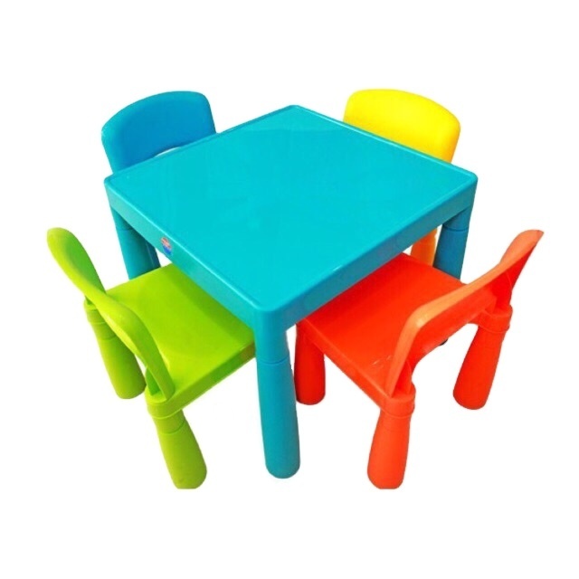 Plastic Colorful Table and Chair Children furniture sets Vibrant color kindergarten, nursery home, daycare, preschool furniture