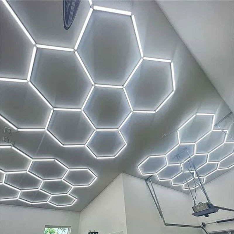 2 Years Warranty Honeycomb LED Car Detailing Ceiling Light 220v Garage Light Super Bright Led Work Lamp