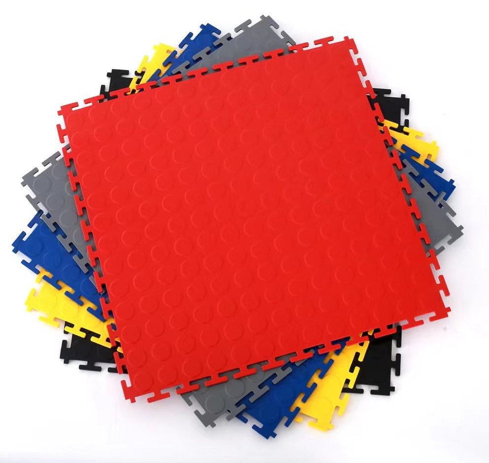 High-strengh Best Selling Pvc Interlocking Garage Floor Tiles/removable Pvc Interlocking Floor Mats For Warehouse