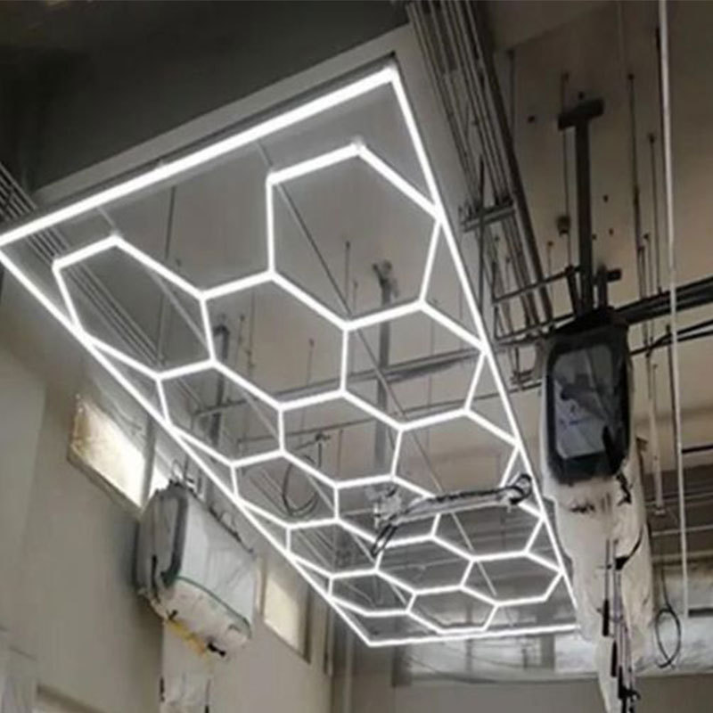 2 Years Warranty Honeycomb LED Car Detailing Ceiling Light 220v Garage Light Super Bright Led Work Lamp