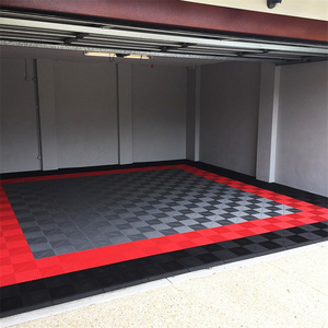 Top Qualified Non Slip Interlocking Durable Pvc Multiple Colour Garage Floor Tiles Portable Parking Plas