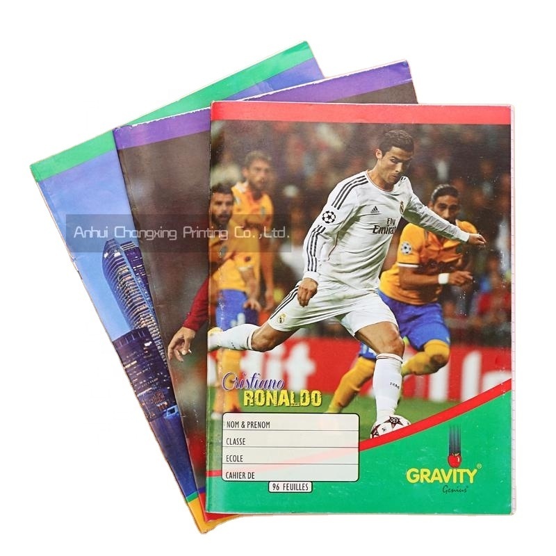 Sport style exercise book counter book school or office use notebook