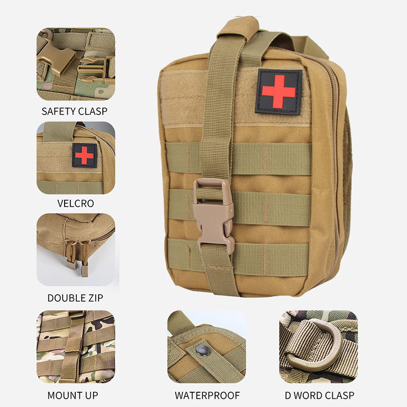 Wholesale Portable Utility Bag Pouch Tactical First Aid Kit With Equipment Medical Supplies For Outdoor Camping