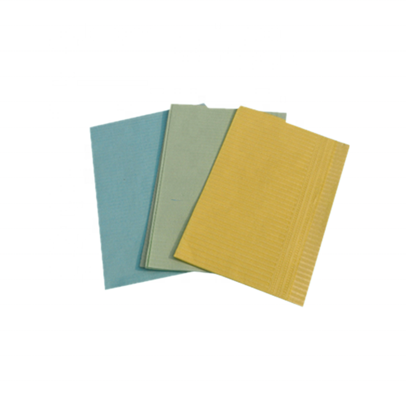 Medical Consumables Colored Sterile Dental Bibs Biodegradable Disposable Bibs