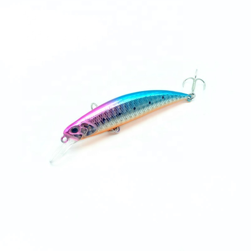 80mm 12g 60mm 6.5g Minnow Fishing Lure Hard Bait Trout seuelos de pesca isca artificial 80S 60S HJM01