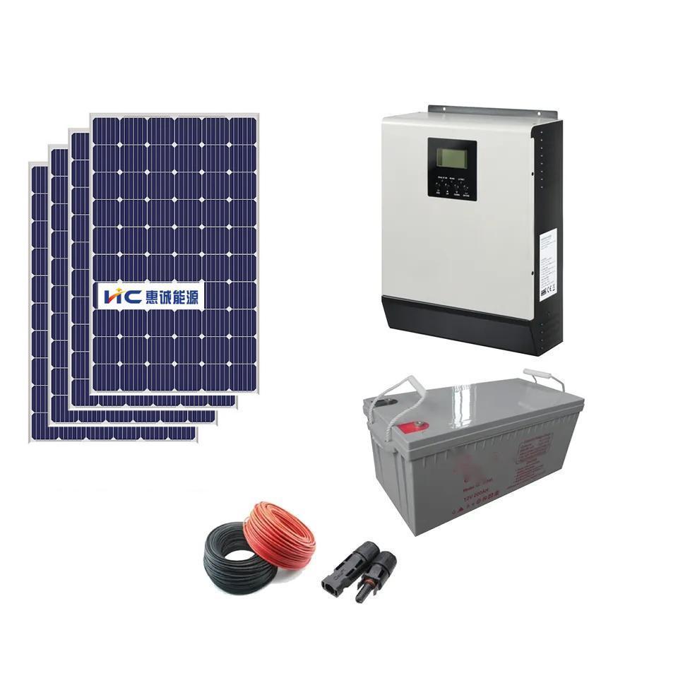 Manufacturer Supply 5kw Hybrid Inverter Off Grid Solar Power Energy for home Use Complete System