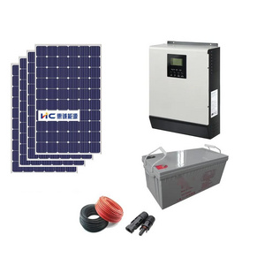 Manufacturer Supply 5kw Hybrid Inverter Off Grid Solar Power Energy for home Use Complete System