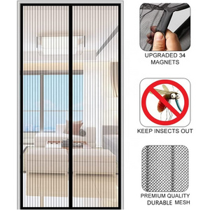 Screen Door Magnetic with durable mosquito net