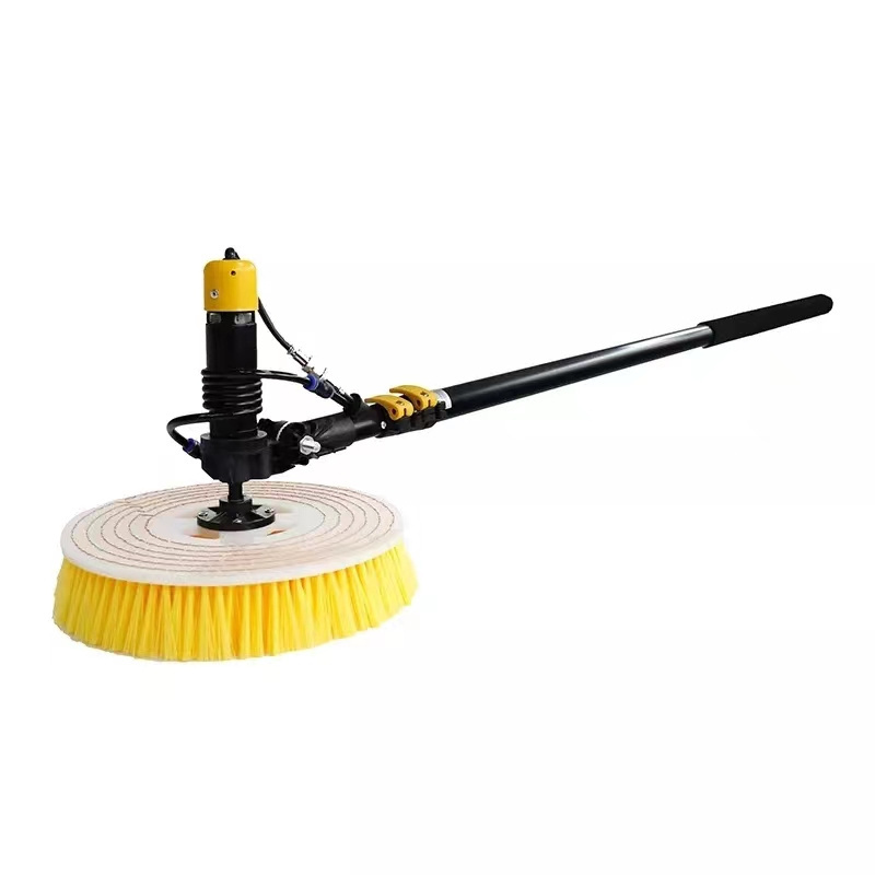 Double-ended electric photovoltaic cleaning brush solar panel cleaning machine PV system washing machine